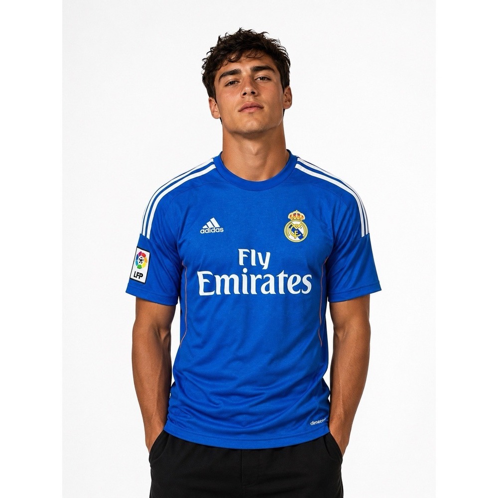 Adidas Real Madrid Away Soccer Jersey Small 2013/14 Ronaldo 7 Blue #AA10-1